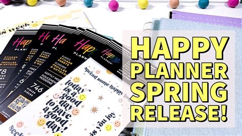 Unboxing Flip Throughs More Happy Planner Spring Release 2023