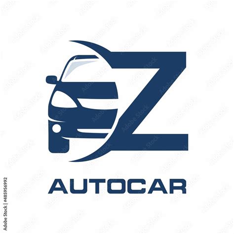 Letter Z abstract with car vector logo template. Fonts for event, promo ...