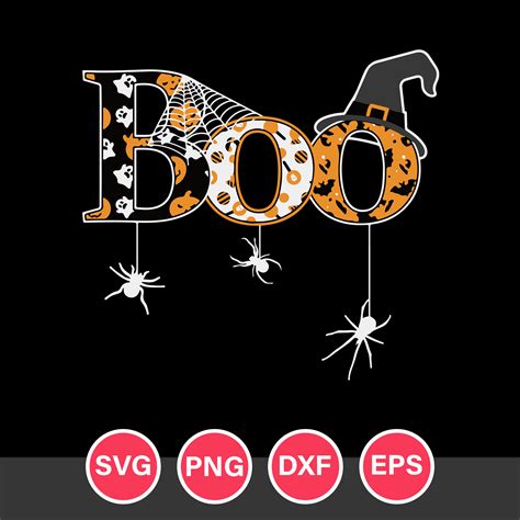 Boo Halloween Svg, Ghost Svg, Halloween Svg, Png Dxf Eps Dig - Inspire ...