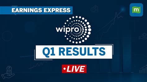 Live Wipro Q Results Beat Estimates Net Profit Of At Cr