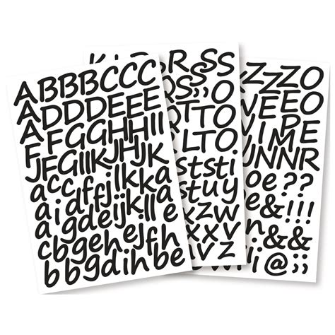 Lettres adhésives Écriture cursive 3 cm Rayher Alphabets et