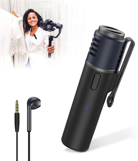 JBHOO Micrófono de Solapa Bluetooth 15M Clip de Solapa Inalámbrico en