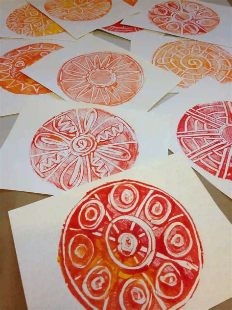 Monoprint Mandalas • Teachkidsart