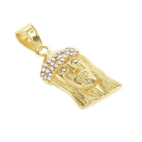 2071LK Holy Face of Jesus Gold Pendant - Lady Carat | Effortless Elegance