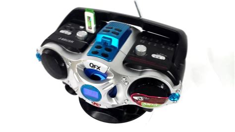 Qfx J68usr Portable Rechargeable Boombox And Multimedia Music Player Youtube