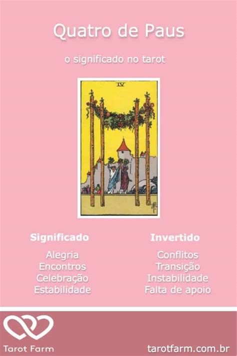 Quatro De Paus Significado No Tarot Amor Dinheiro Saúde E Mais