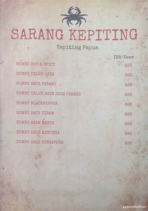 Selalu Diperbarui Menu Sarang Kepiting Gading Serpong Tangerang