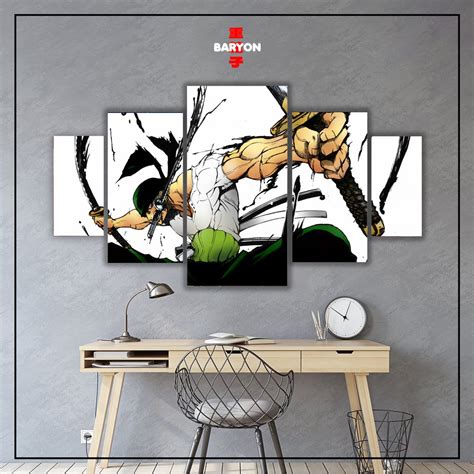 HIASAN DINDING KAYU Baryon Wall Decor ONE PIECE ZORO 1set Wall Hanging