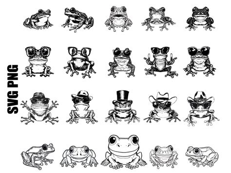 Frog Svg Cute Frog Svg Frog Svg Bundle Frog Vector Frog Clipart