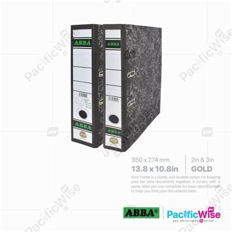 Abba Lever Arch File Gold Series