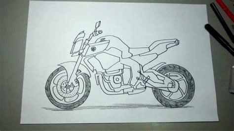 Aprende A Dibujar Motos Paso A Paso Yamaha Fz10 Youtube