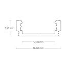 Led Aluminium Profil Pl Anser Meter F R Streifen Plus Abdeckung Opal