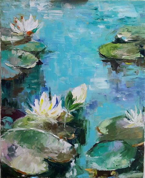 The Water Lilies Painting at PaintingValley.com | Explore collection of ...