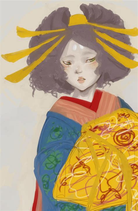 Oiran Work In Progress By Daremoinaimachi On Deviantart