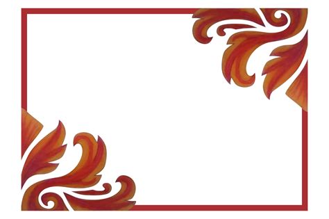 Fire Ornament Frame Border 12038084 PNG