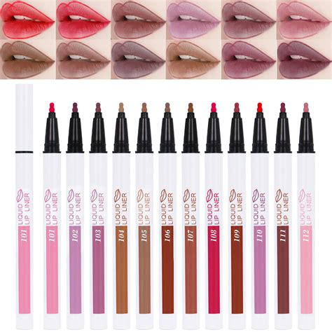 Orchid Matte Lip Tint Stain Marker Pen2in1 Liquid Lipstick And Lip Liner Pencillong Lasting