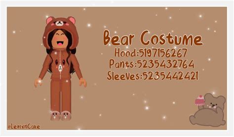 🧸bear Costume🧸 Roblox Roblox Bear Costume Coding Clothes