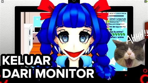 TIBA TIBA CEWEK ANIME INI KELUAR DARI MONITOR Roblox Gaming With