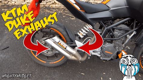 KTM Duke IXIL Hyperlow Exhaust Pop Crackles And Backfires YouTube