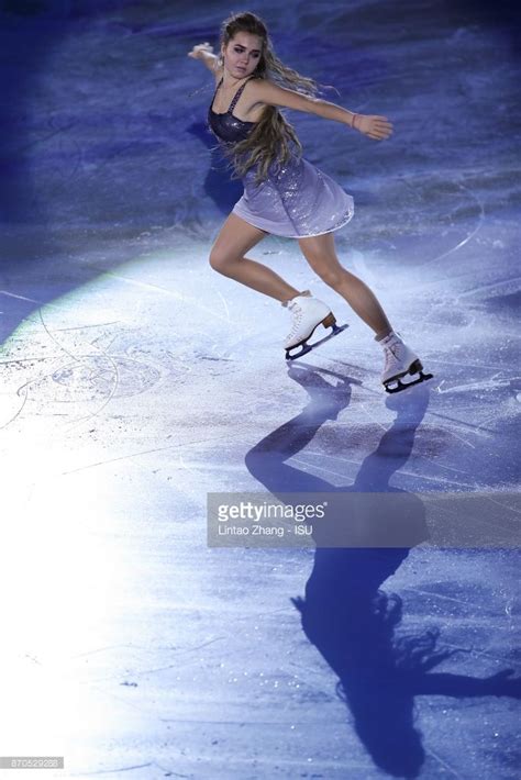 Elena Radionova Of Russia Performs During The Exhibition Program On Elena Radionova Figure