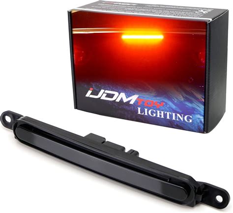 IJDMTOY OEM Spec Lente Ahumada Oscura Con Tapa De Cajuela LED