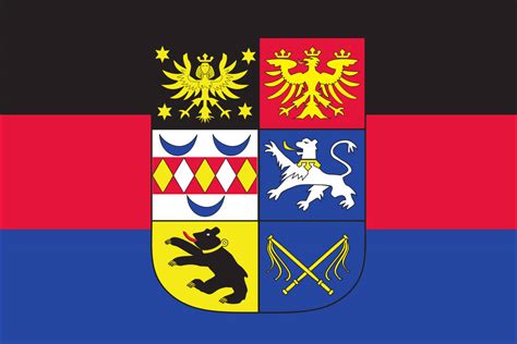 Fahne Ostfriesland mit Wappen 160 g m²