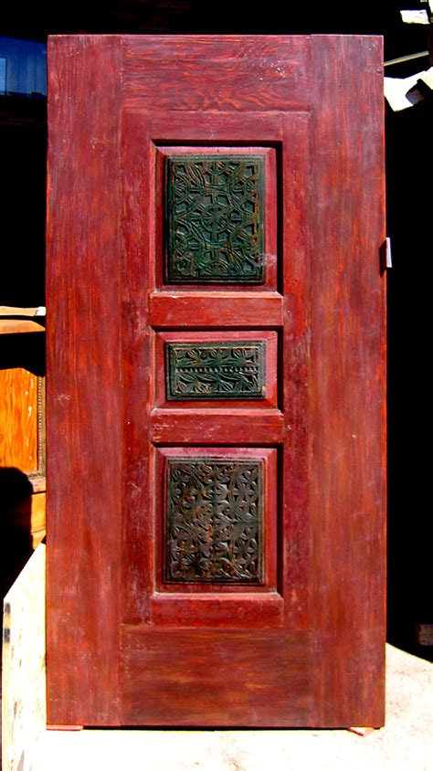 Door With Carved Panels La Puerta Originals Front Entry With Peep