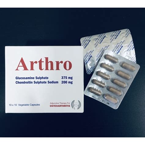 ARTHRO CAPSULE GLUCOSAMINE CHONDROITIN 10 X 10 S Exp Date 05