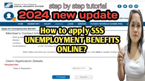 How To Apply Sss Unemployment Benefits Online New Update Youtube