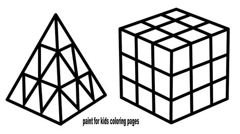 Rubiks Cube Coloring Sheet