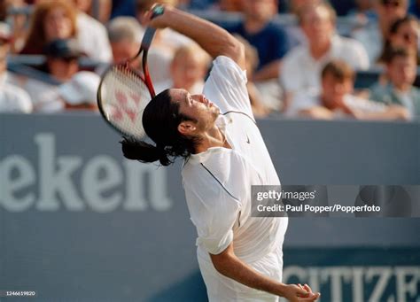 Marcelo Rios of Chile serves during the US Open Tennis Championships... News Photo - Getty Images