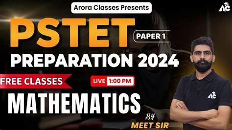 Pstet Maths Paper Preparation Pstet Paper Day By Meet