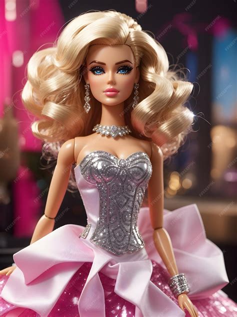 Premium AI Image | Glamour Glitz and Grit Barbie's Epic Transformation