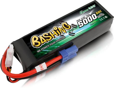 Gens Ace 4S Lipo Batterie 5000mAh 14 8V 50C 4S Bashing Series RC