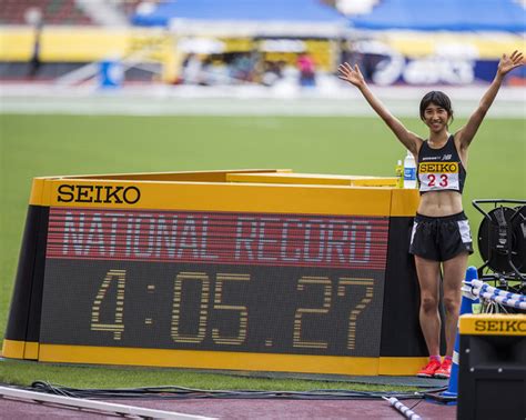 田中希実選手が女子1500m日本新記録更新 3000mに続く自身2つ目の日本新記録 株式会社ニューバランス ジャパンのプレスリリース