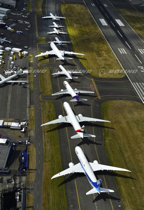 Boeing Images Seven 7 Series On Tarmac