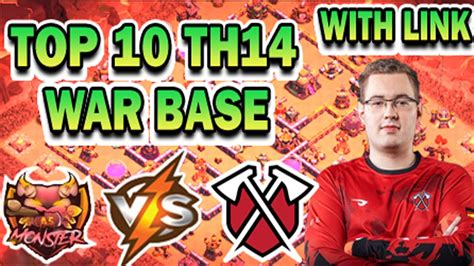 Top 10 Th14 War Base With Link Queen Walkers Vs A S Monster Bases