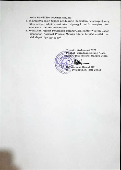 Lowongan Kerja Badan Pertanahan Nasional Mendaftarkerja