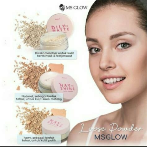 Jual Loose Powder Ms Glow Bedak Tabur Shopee Indonesia