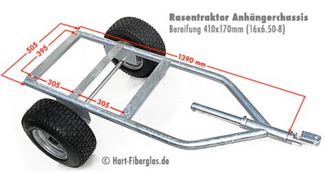 Anhänger für Aufsitzmäher Transportanhänger für Rasentraktor