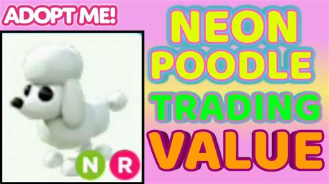 Neon Poodle Trade Values In Adopt Me Preppy Trades YouTube