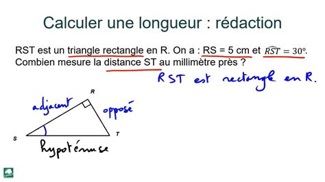 09 Trigonometrie Methode Calcul Longueur YouTube