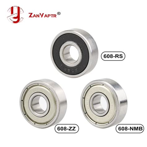 5PCS ABEC 7 Deep Groove Ball Bearing 608ZZ 608z 2RS NMB 8X22X7 Mm