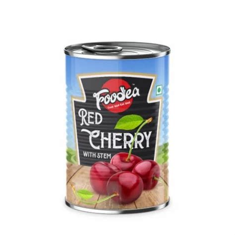 A Grade Foodea Steam Red Cherry Packaging Type Tin Packaging Size