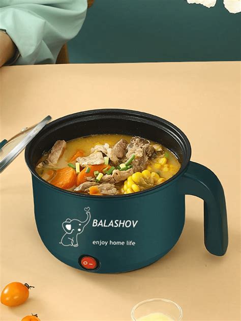 PC Mini Electric Hot Pot With Steamer Double Layer Multifunction