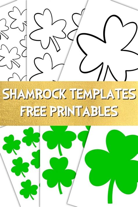 Free Printable Shamrock Templates Small Medium And Large Sizes