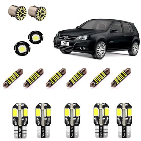 Kit Lampadas Led Premium Golf Polo Hatch Pingo Teto Placa Ré Desconto