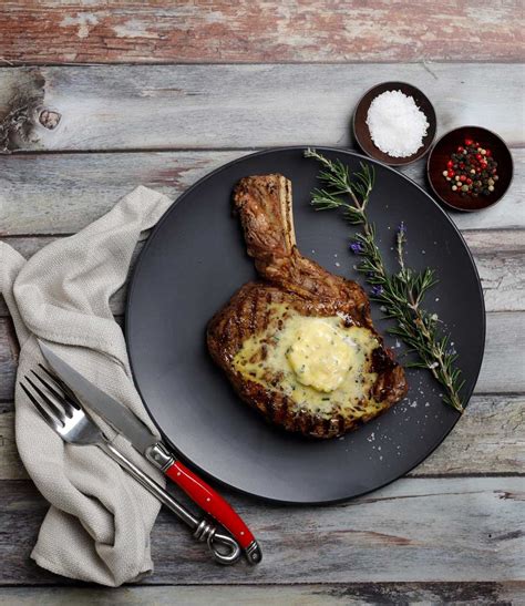 Reverse Seared Ribeye Steak With Roasted Garlic And Rosemary Butter Come Grill With Me