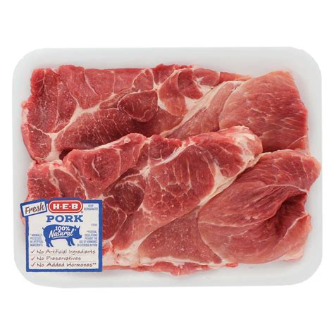 H E B Boneless Boston Butt Pork Steaks Shop Pork At H E B