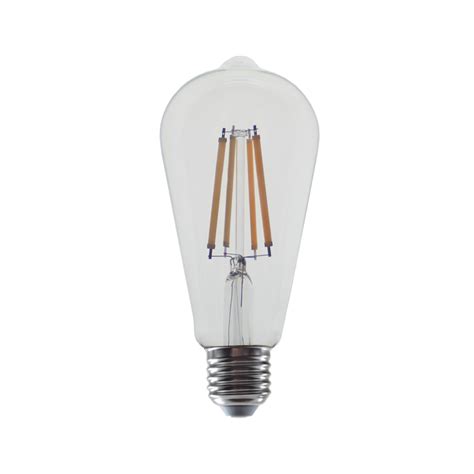 Led Filament E27 St64 10w 2700k 230v Ac 1220lm Ra80 Aca Lighting Apostolidis